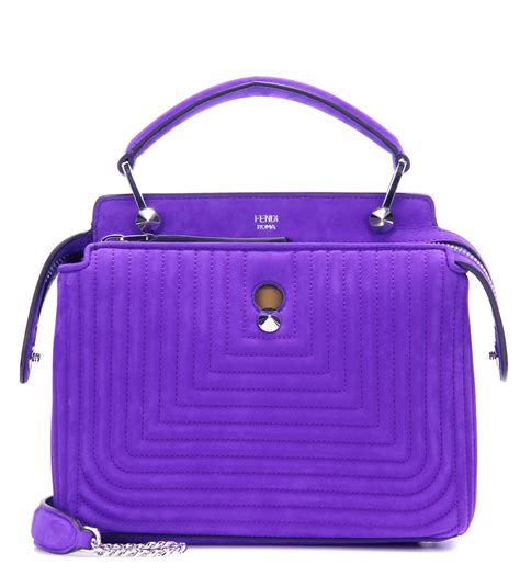 purple fendi suede bag|Bags .